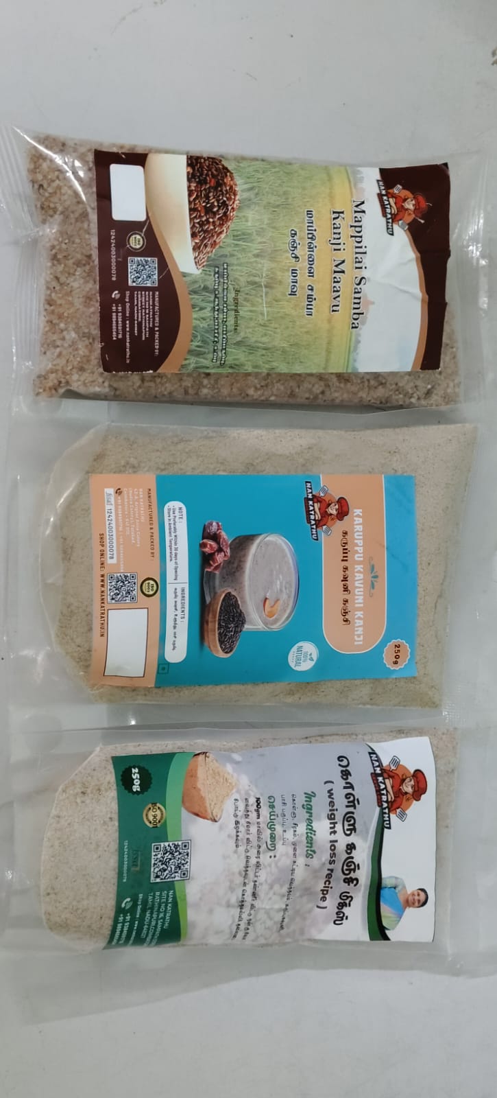 3-in-1 Heritage Rice & Millet Kanji Mix Combo (750g)