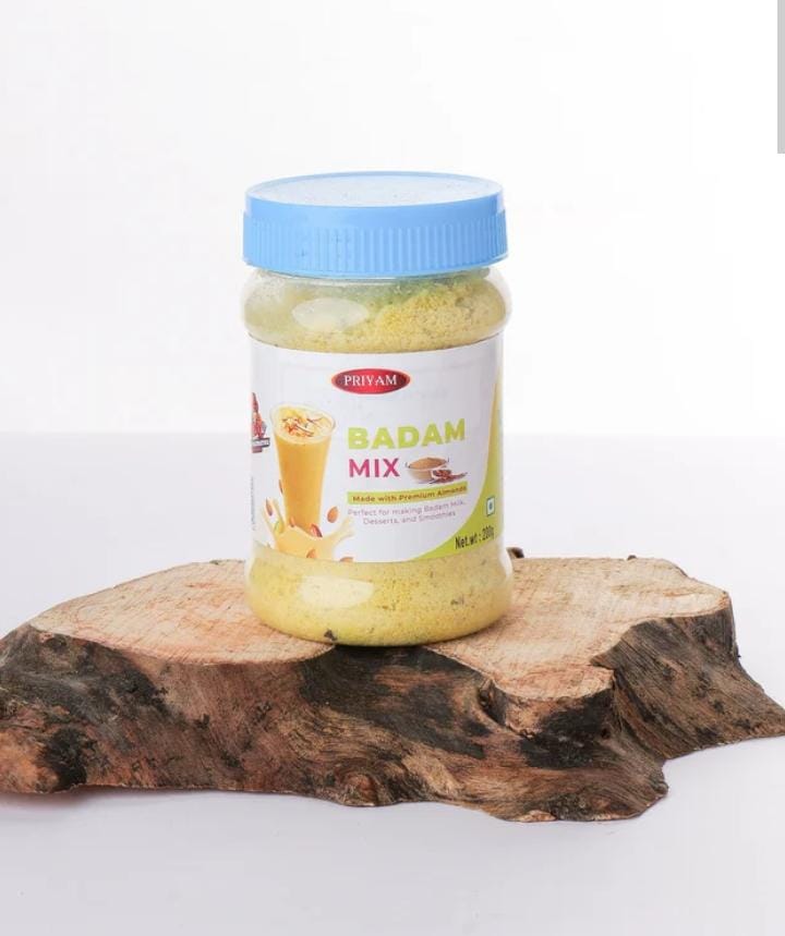 Badam Mix – Natural Almond Milk Drink Powder with Saffron & Cardamom (150g) - 99rs